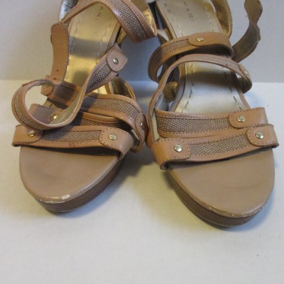 *Tahari Beige Strappy Sandal 'TROY' Slingbacks - Picture 4 of 10